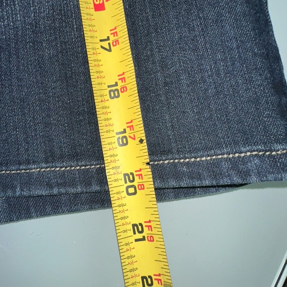 Suko Denim Jean Skirt with Embellishments on the Back Pockets ~ 10 - Picture 6 of 7